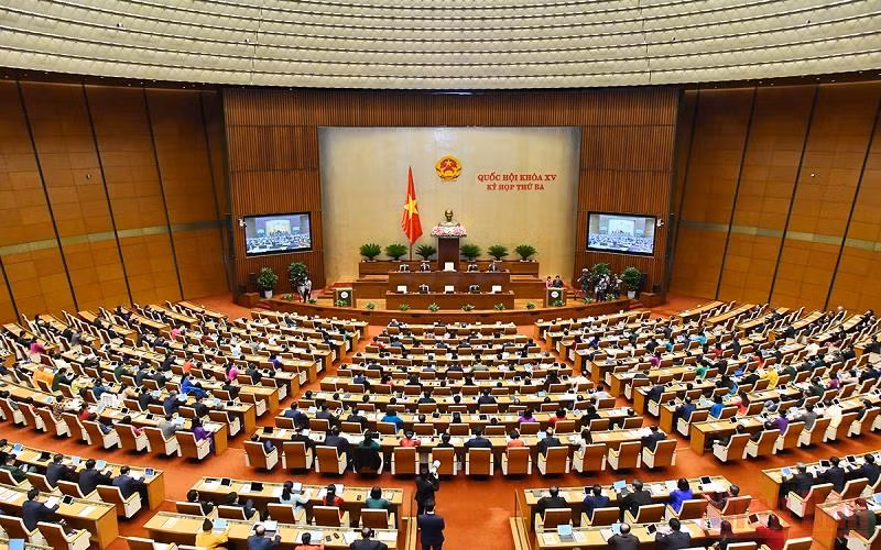 Toàn cảnh phiên khai mạc Kỳ họp thứ 3, Quốc hội khóa XV.