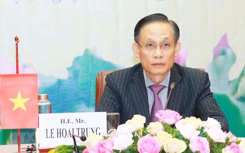 Đồng chí Lê Hoài Trung, Ủy viên Trung ương Đảng, Trưởng Ban Đối ngoại Trung ương (Ảnh: TTXVN)