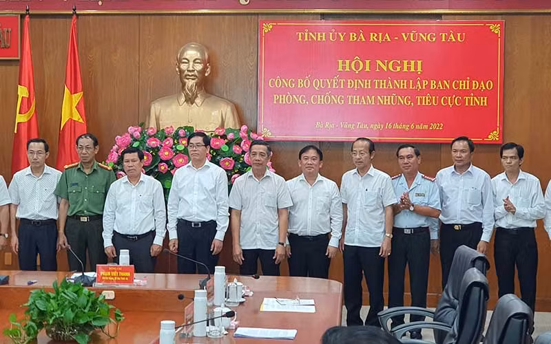 Ban Chỉ đạo phòng, chống tham nhũng, tiêu cực tỉnh Bà Rịa-Vũng Tàu.