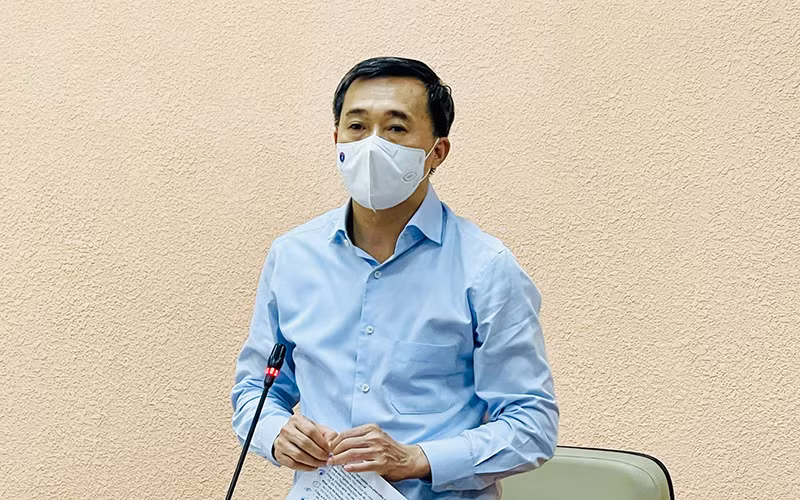 Thứ trưởng Trần Văn Thuấn phát biểu tại cuộc họp.