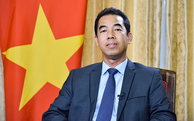 Thứ trưởng Ngoại giao Tô Anh Dũng. (Ảnh: Nguyễn Hồng/Báo Thế giới và Việt Nam)