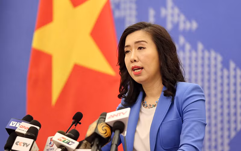 Người phát ngôn Bộ Ngoại giao Lê Thị Thu Hằng. (Ảnh: Bộ Ngoại giao)
