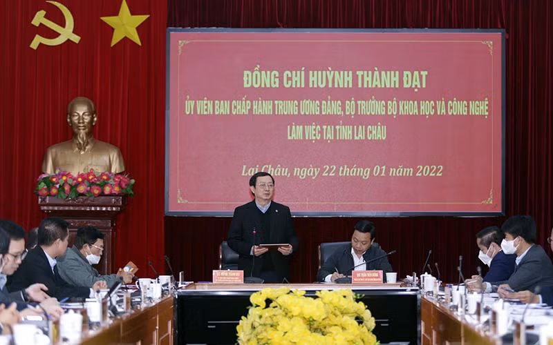 Bộ Khoa học và Công nghệ có buổi làm việc với lãnh đạo tỉnh Lai Châu.