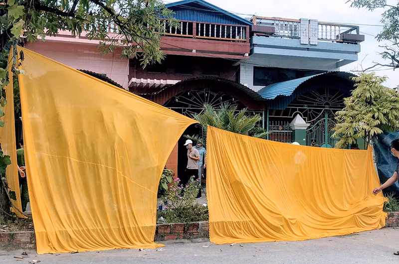Hiện trường vụ cháy. (Ảnh: Quang Dũng)