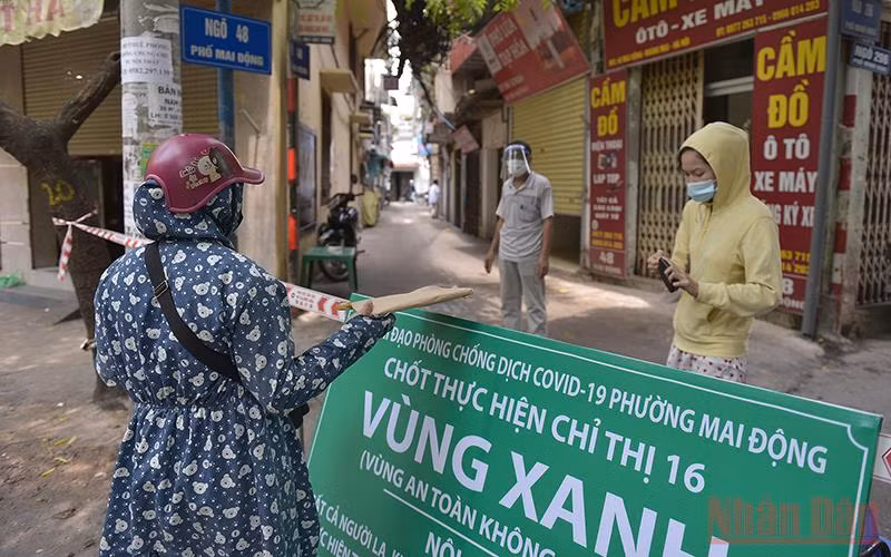 "Vùng Xanh" phường Mai Động, quận Hoàng Mai. (Ảnh: DUY LINH)