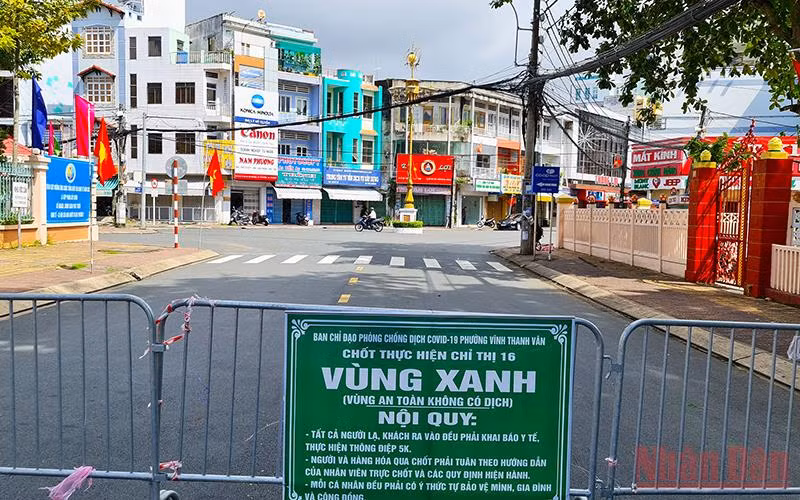 Một chốt bảo vệ vùng xanh ở TP Rạch Giá.