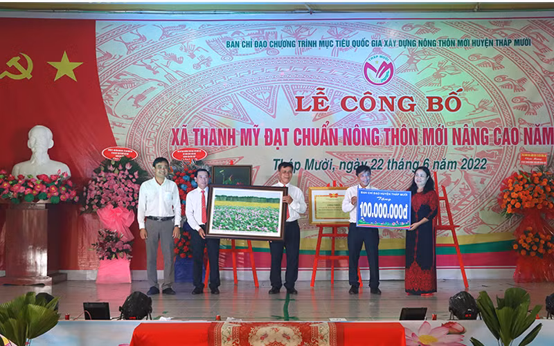 Đồng Tháp: Xã Anh hùng đạt chuẩn nông thôn mới nâng cao -0