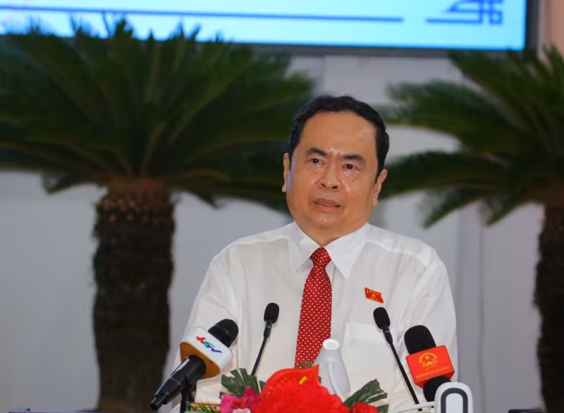 Phó Chủ tịch Thường trực Quốc hội Trần Thanh Mẫn phát biểu tại kỳ họp.