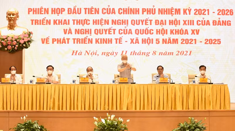 Tổng Bí thư Nguyễn Phú Trọng tại Phiên họp.