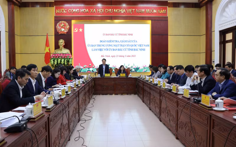 Giám sát công tác chuẩn bị bầu cử Quốc hội và HĐND tại tỉnh Bắc Ninh