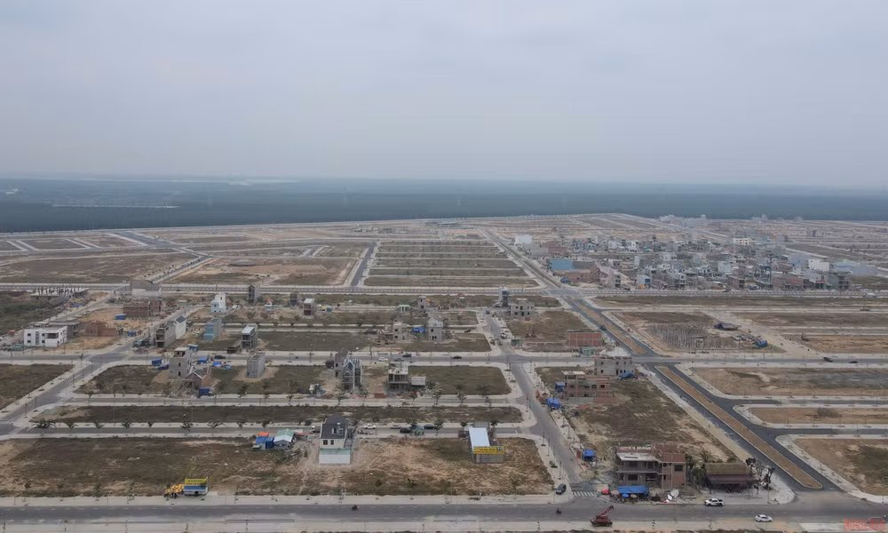 Một góc khu tái định cư Lộc An-Bình Sơn.