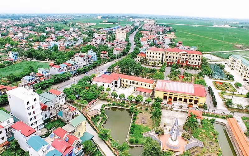 Diện mạo huyện Thanh Oai ngày càng khang trang. Ảnh: NGỌC ÁNH