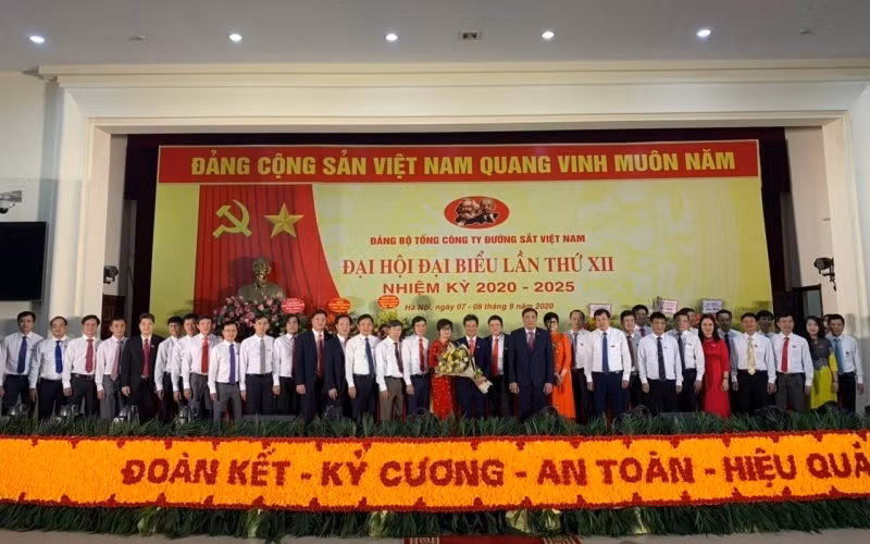 Ban Chấp hành Đảng bộ Tổng Công ty Đường sắt nhiệm kỳ 2020-2025.