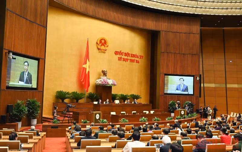 Kỳ họp thứ ba, Quốc hội Khóa XV bế mạc chiều 16/6. (Ảnh: LINH NGUYÊN)