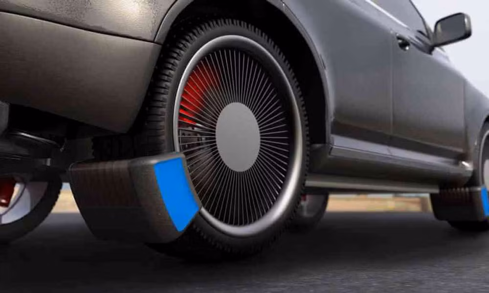 Nguyên mẫu thiết bị Tyre Collective đã thu thập 60% tất cả các hạt trong không khí từ lốp xe trong các cuộc thử nghiệm. Ảnh: PR.