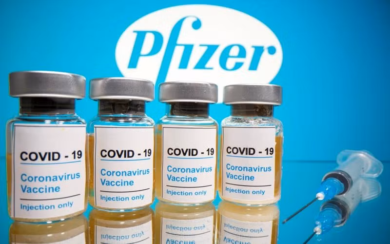 Vaccine phòng Covid-19 của Pfizer. (Ảnh: Reuters)