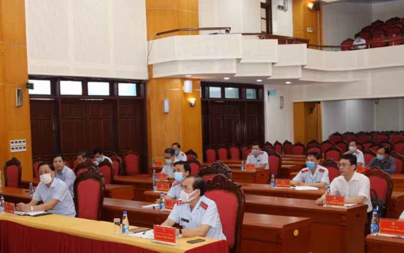 Thanh tra Chính phủ họp giao ban năm tháng đầu năm. (Ảnh: CTV)