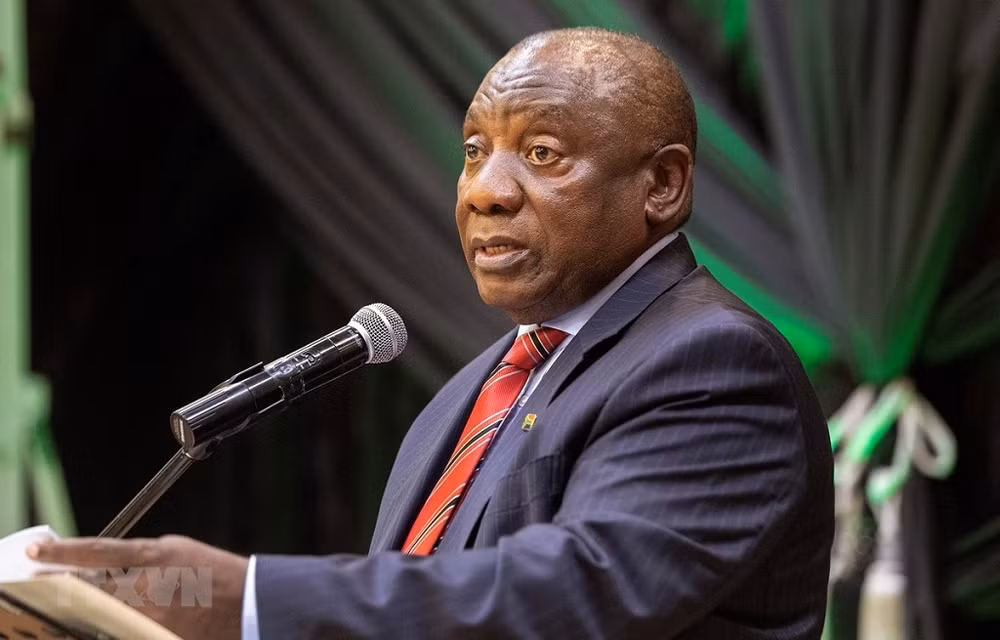 Tổng thống Nam Phi Cyril Ramaphosa. (Ảnh: AFP/TTXVN)