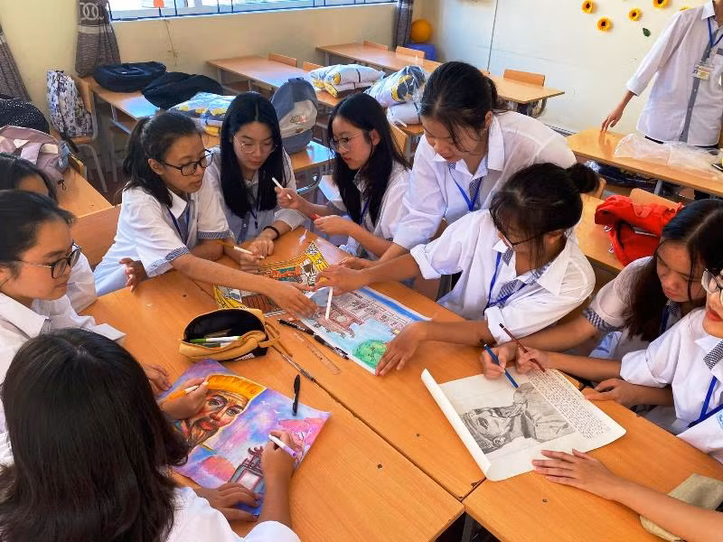 Học sinh Hà Nội sáng tác về nhà giáo Chu Văn An.