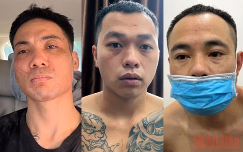 3 đối tượng gây ra vụ án. (Ảnh: Công an Yên Bái cung cấp)