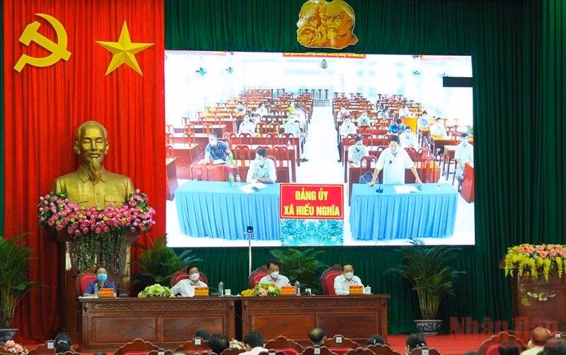 Quang cảnh Hội nghị trực tuyến, ngày 3/9. (Ảnh: Bá Dũng)