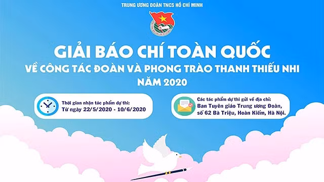 Kế hoạch tổ chức giải báo chí toàn quốc về công tác đoàn và phong trào thanh, thiếu nhi