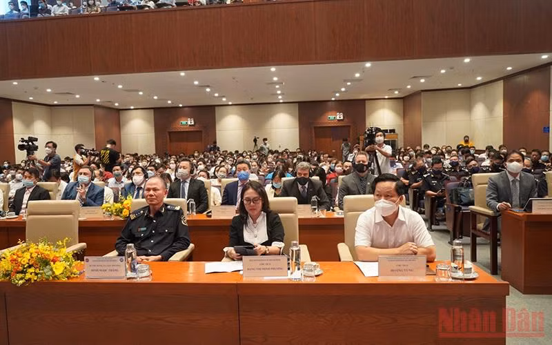 Quang cảnh Hội nghị “Cục Hải quan Thành phố Hồ Chí Minh và cộng đồng doanh nghiệp đồng hành, chung tay phục hồi kinh tế”.