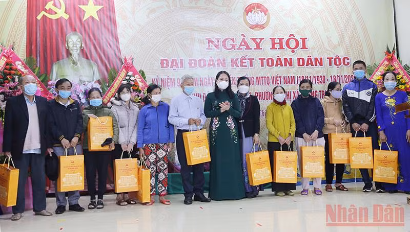 Phó Chủ tịch nước Võ Thị Ánh Xuân dự Ngày hội Đại đoàn kết toàn dân tại Quảng Trị -0