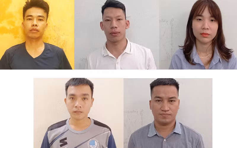 5 đối tượng đã bị công an bắt tạm giam.