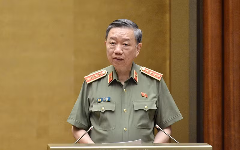 Đại tướng Tô Lâm, Bộ trưởng Công an. (Ảnh: Quang Hoàng)