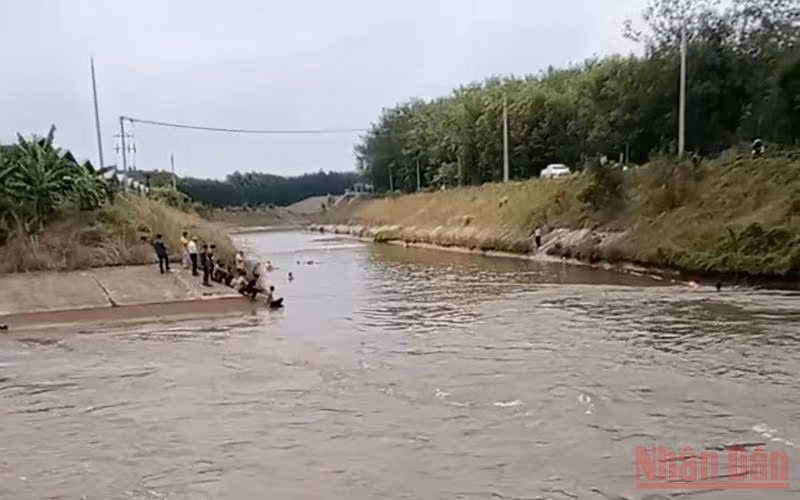 Hiện trường nơi xảy ra vụ tai nạn.
