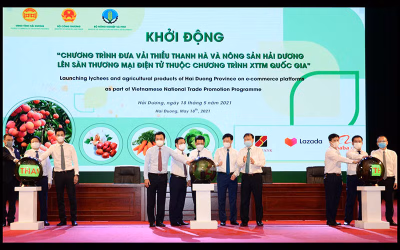 Kết nối, xúc tiến tiêu thụ vải thiều Thanh Hà và nông sản tiêu biểu tỉnh Hải Dương -0