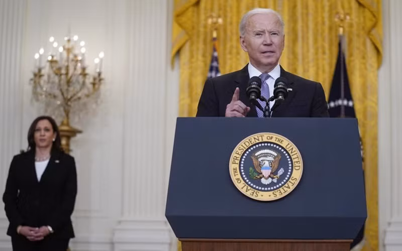 Tổng thống Biden phát biểu tại Nhà Trắng, ngày 17-5. (Ảnh: AP)
