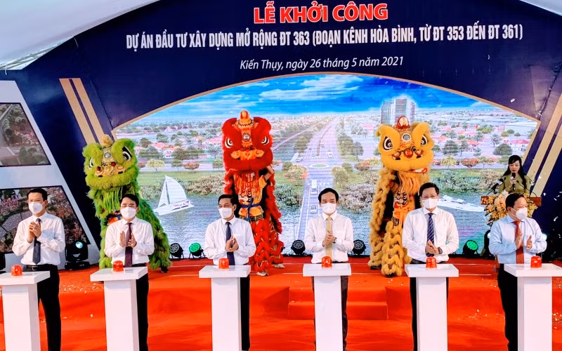Quang cảnh lễ khởi công dự án.