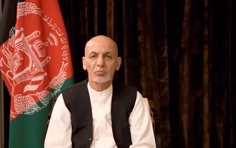 Tổng thống Afghanistan Ashraf Ghani trong video clip đăng trên mạng xã hội ngày 18/8. (Ảnh: Reuters)