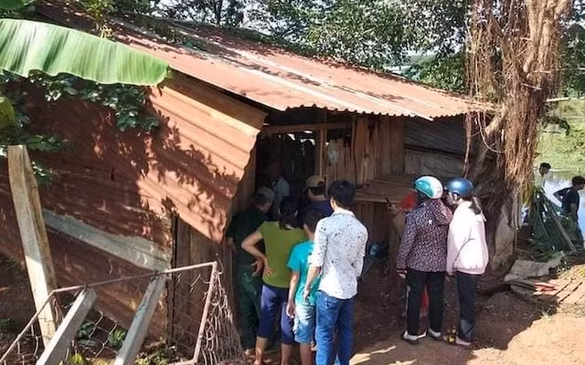 Gia cảnh khó khăn của hai cháu bé bị đuối nước.