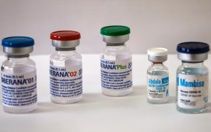 5 loại vaccine do Cuba sản xuất. (Ảnh: minrex.gob.cu)
