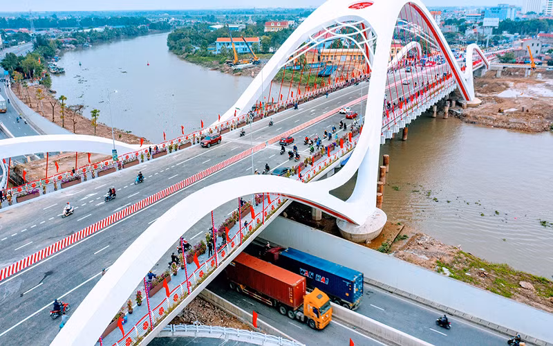 Cầu Rào (Hải Phòng) vừa được thông xe kỹ thuật.