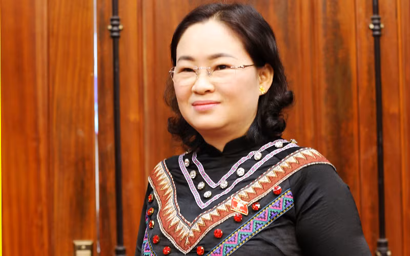 Bà Lò Thị Luyến, Phó Trưởng Đoàn Đại biểu Quốc hội tỉnh Điện Biên.