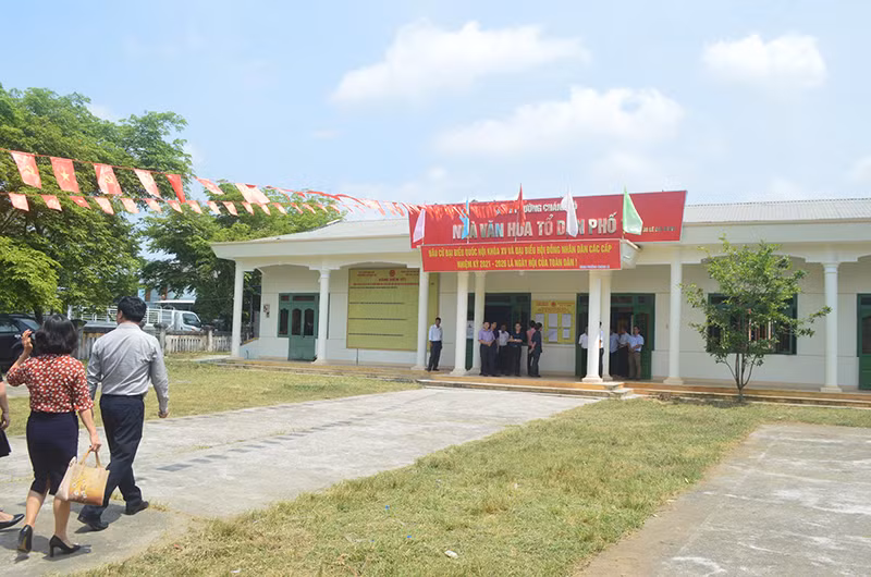 Các điểm bầu cử ở Quảng Ngãi sẵn sàng phương án bầu cử trong điều kiện phòng, chống dịch Covid 19. 