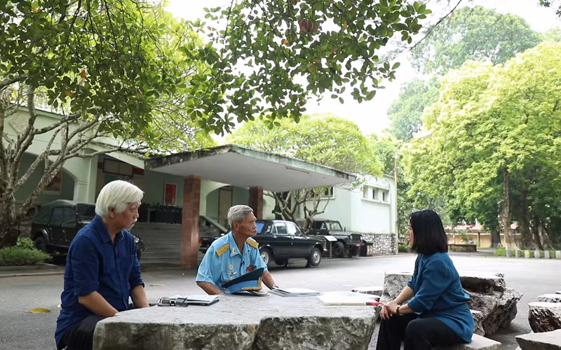 Giao lưu với các khách mời tại Hoàng thành Thăng Long. (Ảnh: VTV)