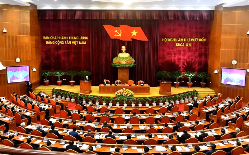 Toàn cảnh khai mạc Hội nghị lần thứ 14 Ban Chấp hành T.Ư Đảng khóa XII.
