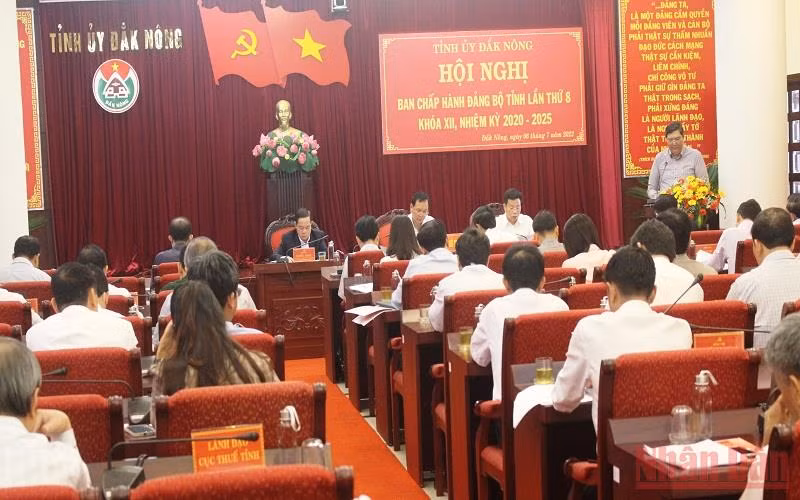 Công bố quyết định thành lập Ban Chỉ đạo phòng, chống tham nhũng, tiêu cực tỉnh Đắk Nông.