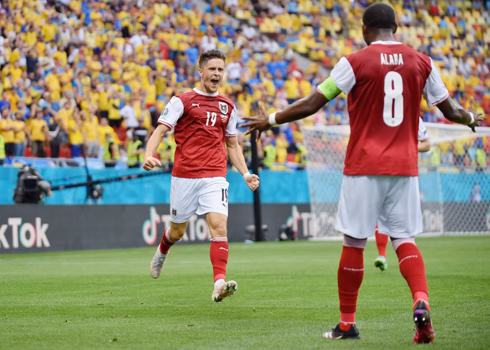 Đội tuyển Áo vượt mặt Ukraine để giành vé vào vòng 1/8 -0