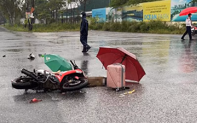 Hiện trường vụ sét đánh làm 2 người tử vong.