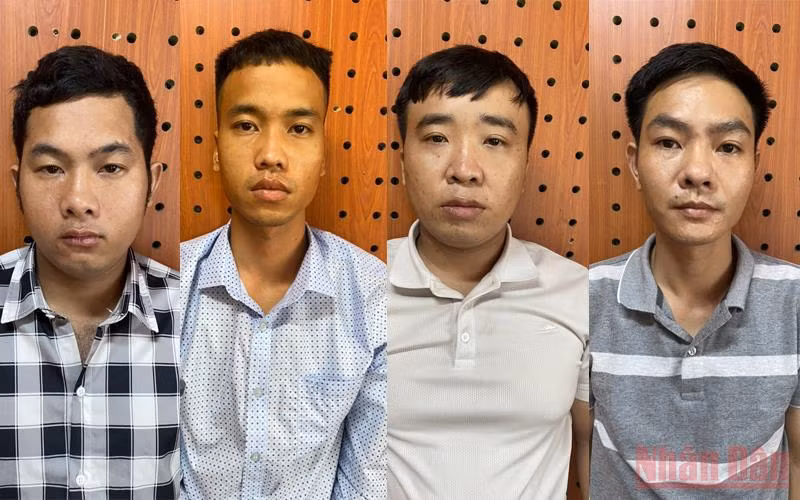 4 đối tượng bị tạm giữ.