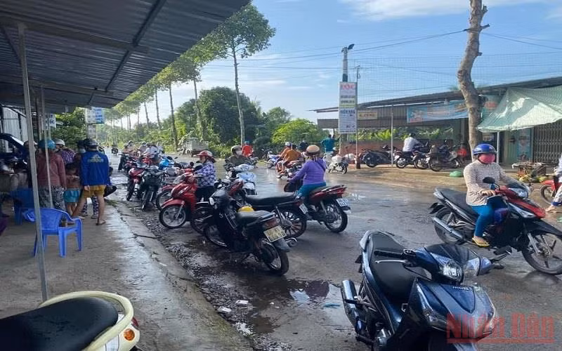 Hiện trường vụ đối tượng N.V.C. đâm nạn nhân tử vong.