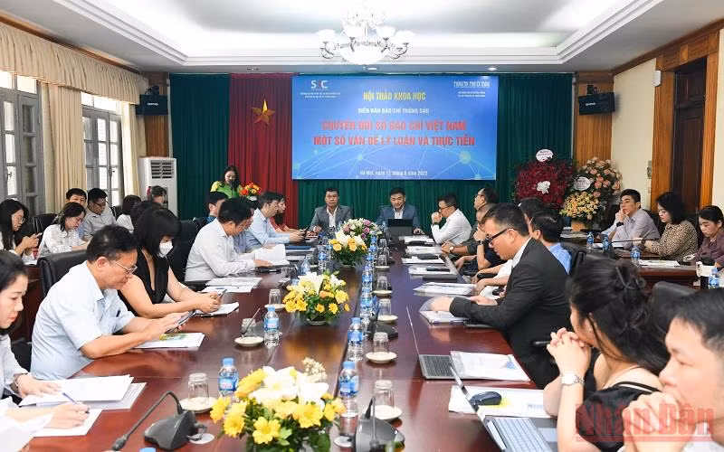 Quang cảnh hội thảo sáng 11/6. (Ảnh: THÀNH ĐẠT)