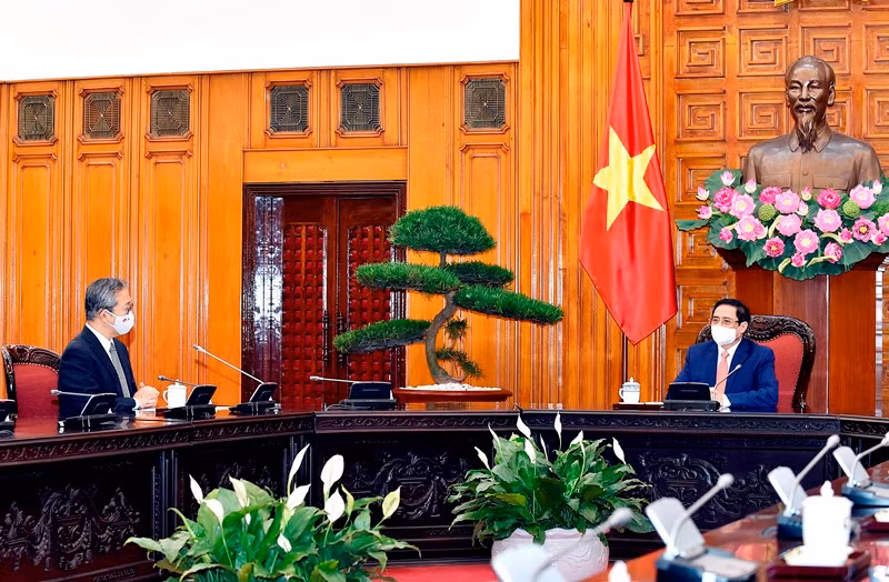 Thủ tướng Phạm Minh Chính tiếp Đại sứ Nhật Bản tại Việt Nam Yamada Takio -0