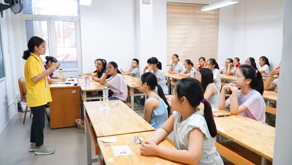 Tại Kỳ thi tuyển sinh vào lớp 6 Trường THCS Ngoại ngữ năm học 2020-2021 (Ảnh: UMS)